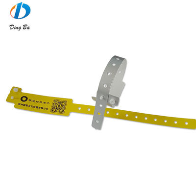 Hotel Resort QR-code polsband nieuwste composiet plastic armband met PE hoofdsteen