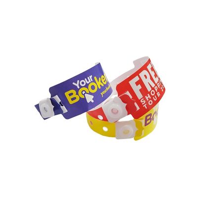 Hoofdsteen Plastic Synthetisch Papier Armband in Violet voor Custom Events Festival