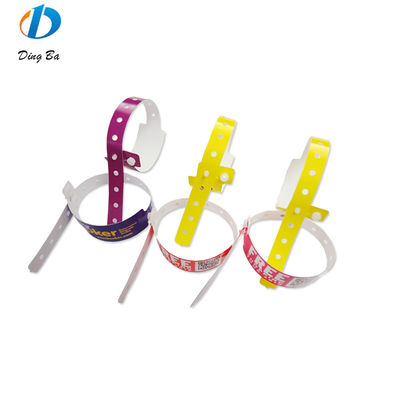 Hoofdsteen Plastic Synthetisch Papier Armband in Violet voor Custom Events Festival