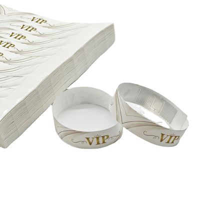 OEM aangepaste logo-identificatie RFID-sticker voor papieren wegwerpbandjes Tyvek