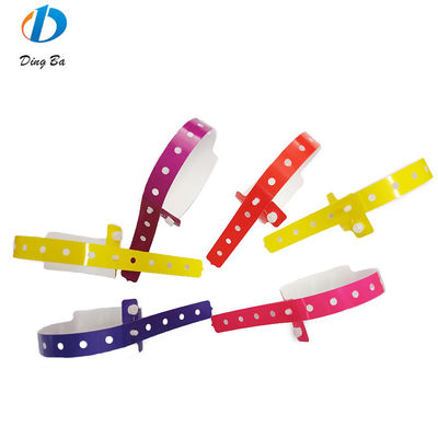 Hoofdsteen Plastic Synthetisch Papier Armband in Violet voor Custom Events Festival