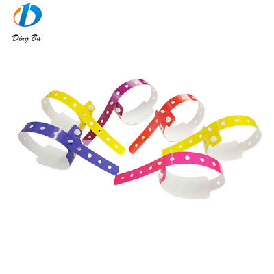 Hoofdsteen Plastic Synthetisch Papier Armband in Violet voor Custom Events Festival