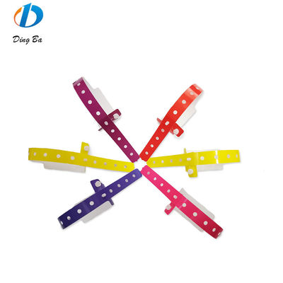 Hoofdsteen Plastic Synthetisch Papier Armband in Violet voor Custom Events Festival