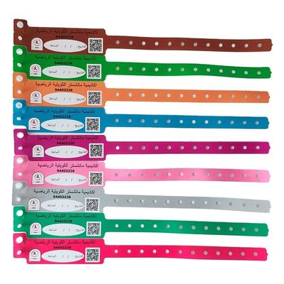 ISO9001 gecertificeerd Custom CMYK Digitaal Printen Waterdicht Plastic Armband voor Hotel