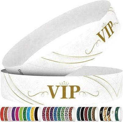 Waterdicht papier Tyvek Armbanden Perfect voor evenementen Feesten Met Custom Logo Printing