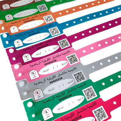 ISO9001 gecertificeerd Custom CMYK Digitaal Printen Waterdicht Plastic Armband voor Hotel