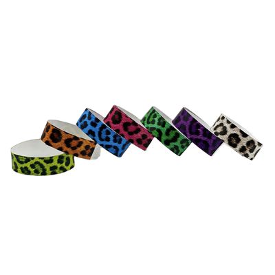 Gepersonaliseerd logo gedrukte armband waterdicht papier Tyvek polsbandjes voor evenementen partij benodigdheden in groen