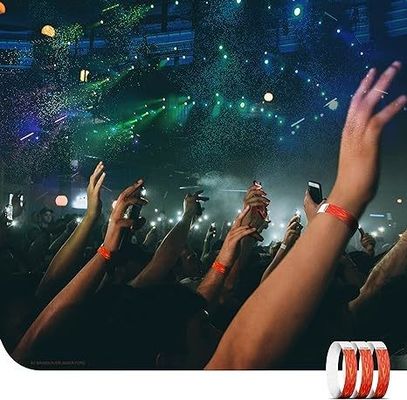 Waterdichte Tyvek-armbanden voor evenementen in groen traanbestendig materiaal