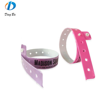 250*25mm/250*16mm Rood Vinyl PVC Armband Armbanden Moet hebben voor VIP Pass Toegang