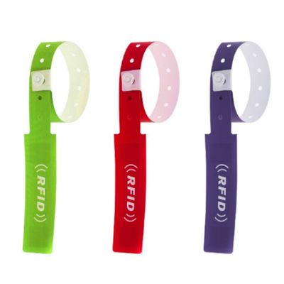 Gepersonaliseerde grootte RFID thermisch afdrukpapier polsbandjes voor medische chipherkenning