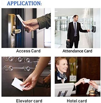 Op maat gemaakte RFID 125KHZ T5577 EM4305 13.56MHZ Herschrijfbare composiet sleutelkaarten Sleutelchip Frequentie