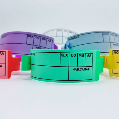170*18mm Kindergrootte Schrijfbare polsbandjes voor ziekenhuis/kliniek gebruik Eenmalig handig
