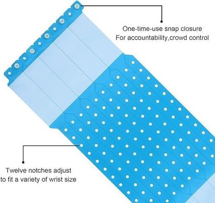 Anti-verlies gepersonaliseerde PVC vinyl armbanden voor evenementen en festivals Set regenboog kleuren