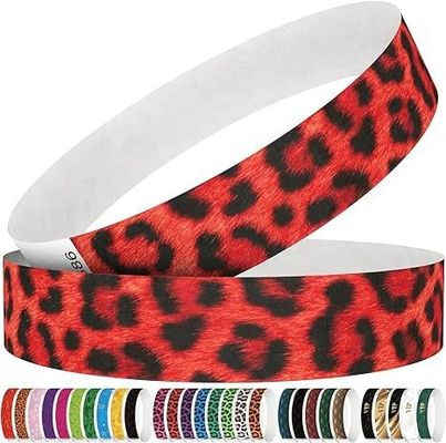 Gepersonaliseerde patronen Logo OEM Tyvek polsband Gepersonaliseerd voor bruiloften en bijeenkomsten