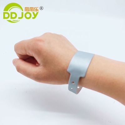 Plastic Lock Inlay Technology Blauwe PVC Armbanden/Armband voor DDJOY Evenementen Festivals
