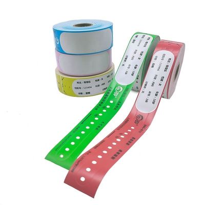 Hospitaal roll direct printing volwassen armbanden met barcode en papier materiaal type