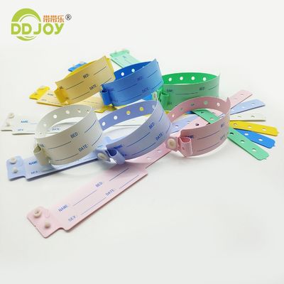 Custom logo zachte vinyl polsband voor ziekenhuis patiënt identificatie