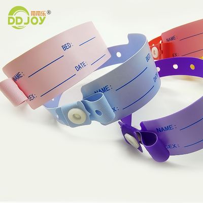Custom logo zachte vinyl polsband voor ziekenhuis patiënt identificatie
