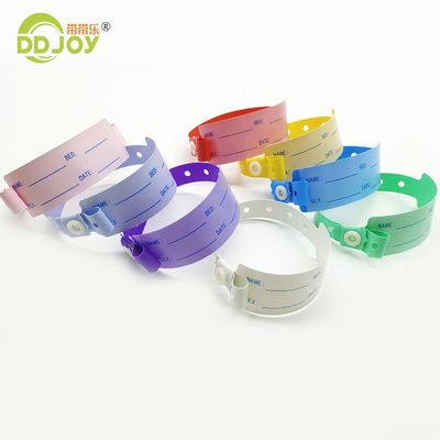 Custom logo zachte vinyl polsband voor ziekenhuis patiënt identificatie