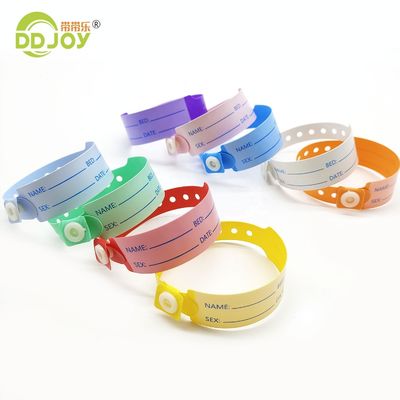Custom logo zachte vinyl polsband voor ziekenhuis patiënt identificatie