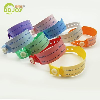 Custom logo zachte vinyl polsband voor ziekenhuis patiënt identificatie