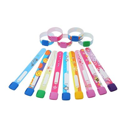 Verstelbare grootte waterdicht anti-verloren kids armband voor identificatie en tracking