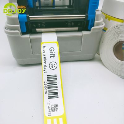 257*25mm Volwassenen Aanpasbare Direct Thermisch Papier ID Armbanden voor Indoor Playground