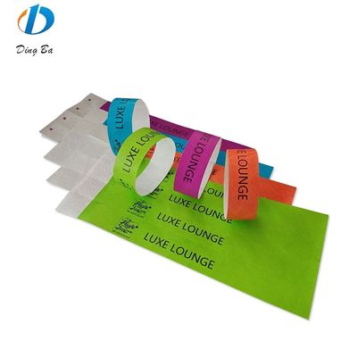 Eventen Ticket Paper Verstelbare Club Plastic polsbanden met Custom Logo Plating