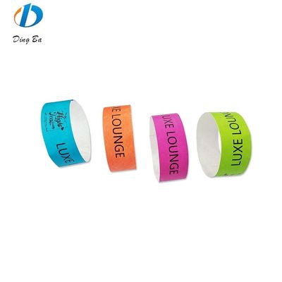 Eventen Ticket Paper Verstelbare Club Plastic polsbanden met Custom Logo Plating