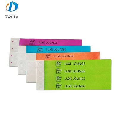 Eventen Ticket Paper Verstelbare Club Plastic polsbanden met Custom Logo Plating