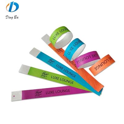 Eventen Ticket Paper Verstelbare Club Plastic polsbanden met Custom Logo Plating