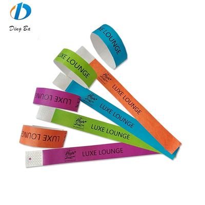Eventen Ticket Paper Verstelbare Club Plastic polsbanden met Custom Logo Plating