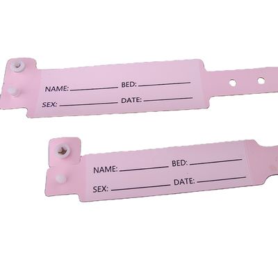 Ziekenhuispatiënten PVC Medisch ID Armband Armband met 250*25mm en 170*18mm Groottes