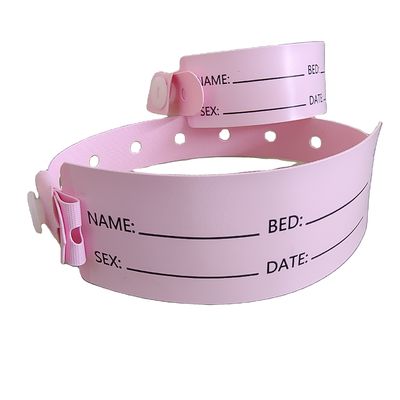 Ziekenhuispatiënten PVC Medisch ID Armband Armband met 250*25mm en 170*18mm Groottes