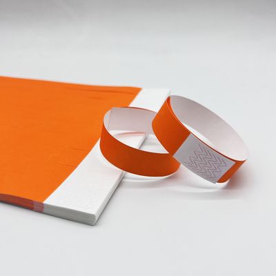 OEM Custom Logo Printing Tyvek Armbanden voor evenementen Waterdichte papieren armbanden