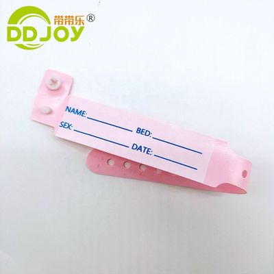 Custom PVC/Vinyl ziekenhuis medische patiënt ID kind polsband van DDJOY in bulk