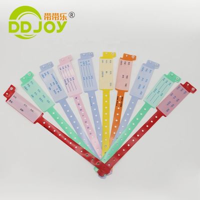 Gepersonaliseerde PVC wegwerparmband voor patiënt superzacht 170*18mm kind Informatie