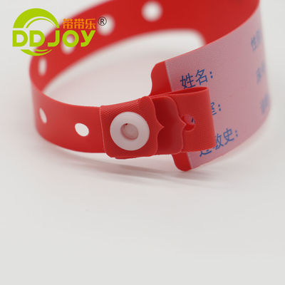 Gepersonaliseerde PVC wegwerparmband voor patiënt superzacht 170*18mm kind Informatie