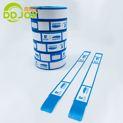 Gepersonaliseerde kleur thermisch synthetisch papier polsband ID armband rol voor evenementen feestvoorzieningen