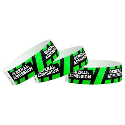 Waterdichte Tyvek-armbanden voor evenementen Comfortabele en traanbestendige papieren armbanden