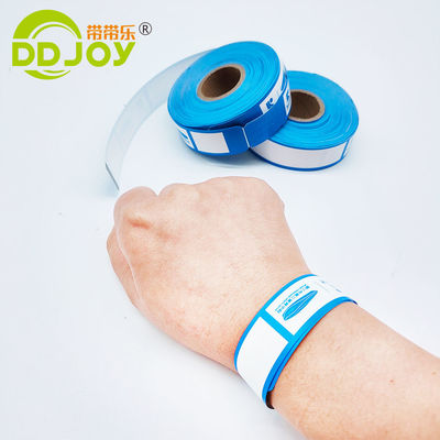 Lettervorm zelf afdrukbaar kleefarmband voor scène-evenementen en toegangsbewijzen