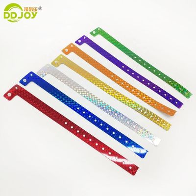 Snap Clamp L-vorm Holographic Glitter Entertainment Armband Armband Tickets
