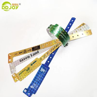 Snap Clamp L-vorm Holographic Glitter Entertainment Armband Armband Tickets