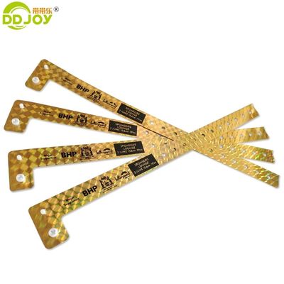 Snap Clamp L-vorm Holographic Glitter Entertainment Armband Armband Tickets