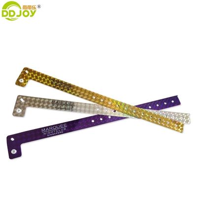 Snap Clamp L-vorm Holographic Glitter Entertainment Armband Armband Tickets