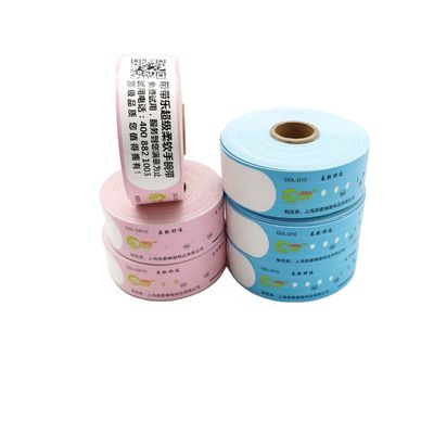 205*25mm Wegwerpmateriaal Waterdicht Qr-code Persoonlijk afdrukpapier Event Thermisch polsband