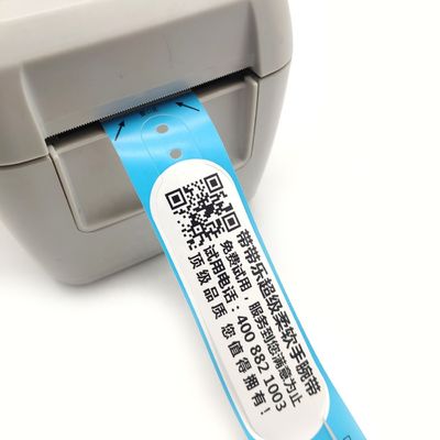 205*25mm Wegwerpmateriaal Waterdicht Qr-code Persoonlijk afdrukpapier Event Thermisch polsband