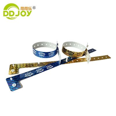 Aanpasbare L-vorm Holografisch Materiaal Armband voor Evenementen 250 * 25mm in Oranje