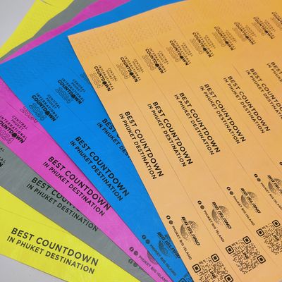 Waterdichte papieren armbanden voor evenementen 250*25mm/250*19mm Duurzaam en scheurbestendig