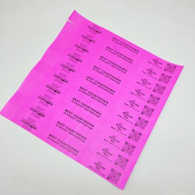 Waterdichte papieren armbanden voor evenementen 250*25mm/250*19mm Duurzaam en scheurbestendig